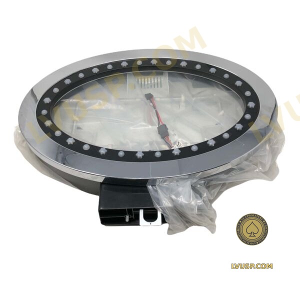 Aristocrat Viridian oval light-ring topper assembly