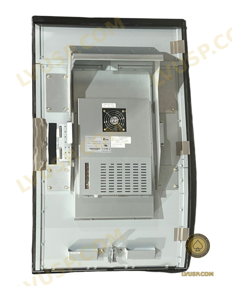 Rear view of Bally 43-inch curved non-touch Tovis monitor assembly